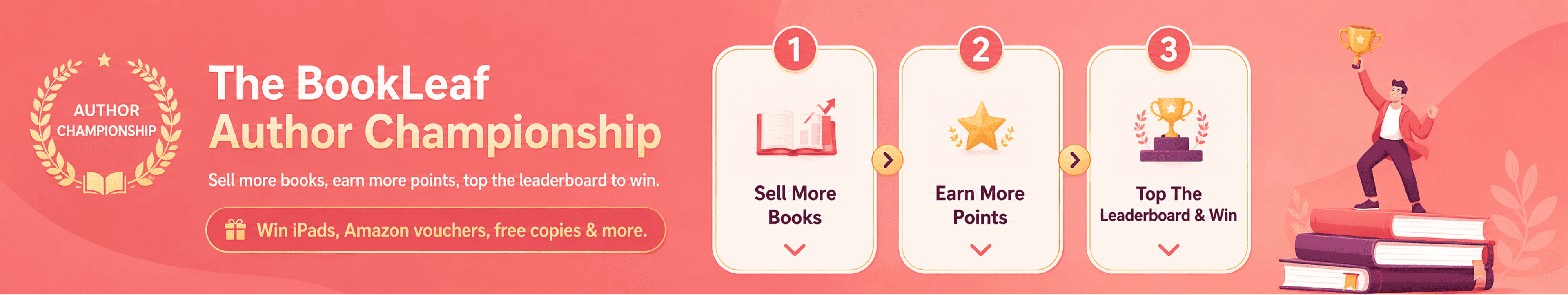 The Book Championship — sell more books, earn points, top the leaderboard to win